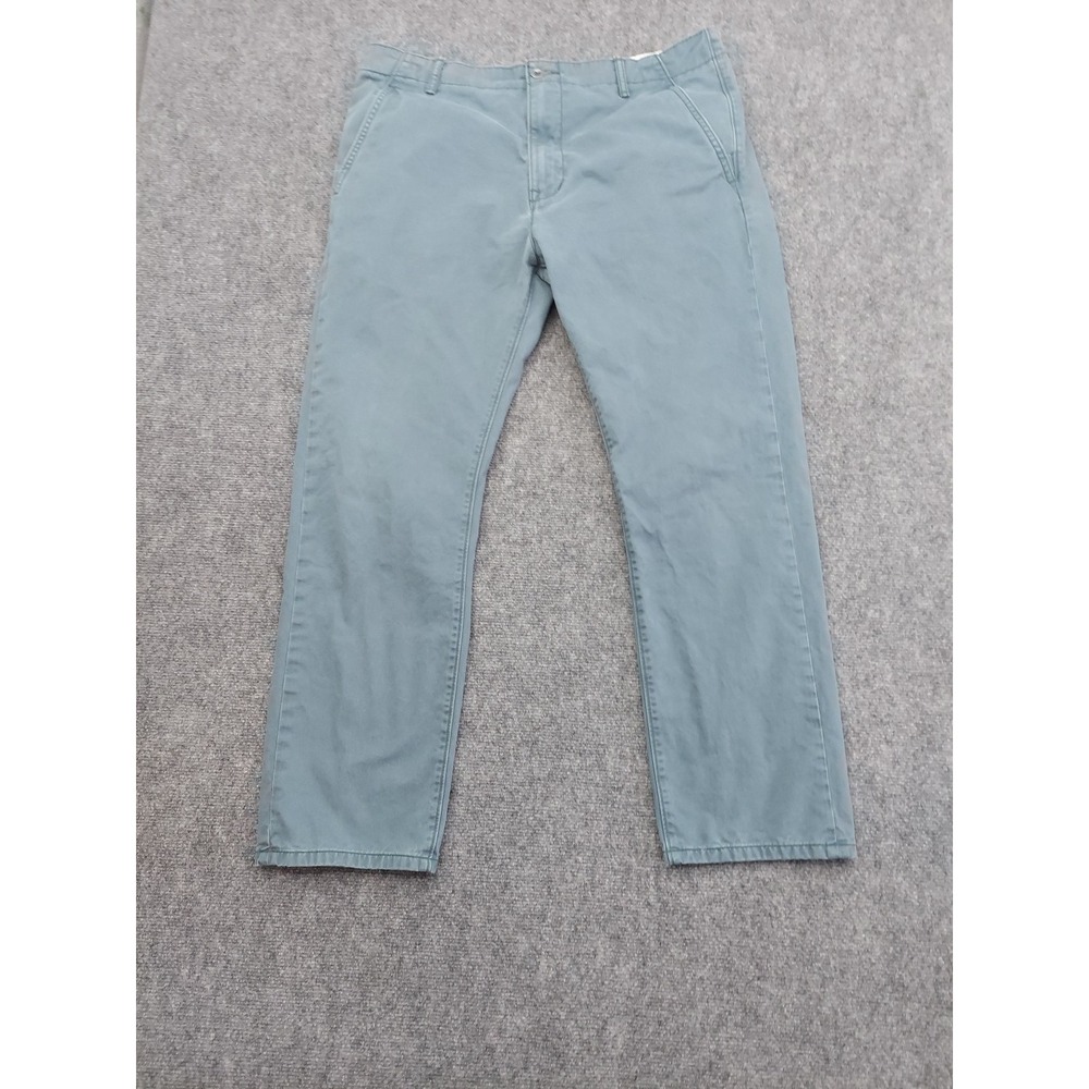 Levis Pants Mens 36x30 Blue Chino White‎ Tab Straight Fit Casual Khakis Preppy